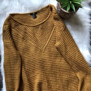 H&M Sweater -Mustard -Small